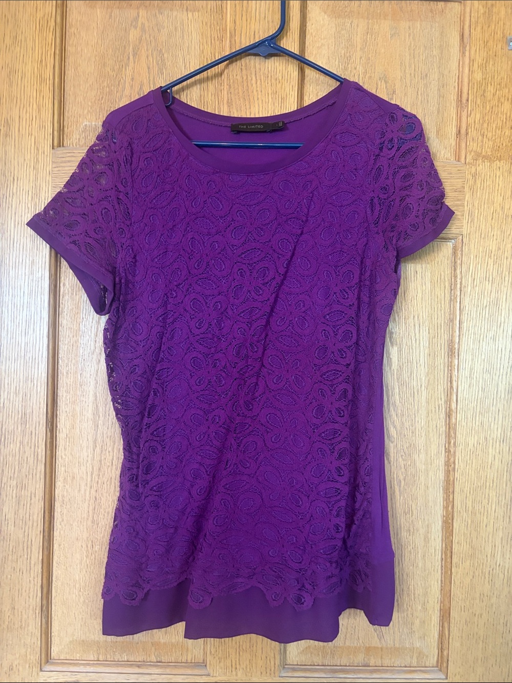 The Limited Purple Lace Short-Sleeve Tee